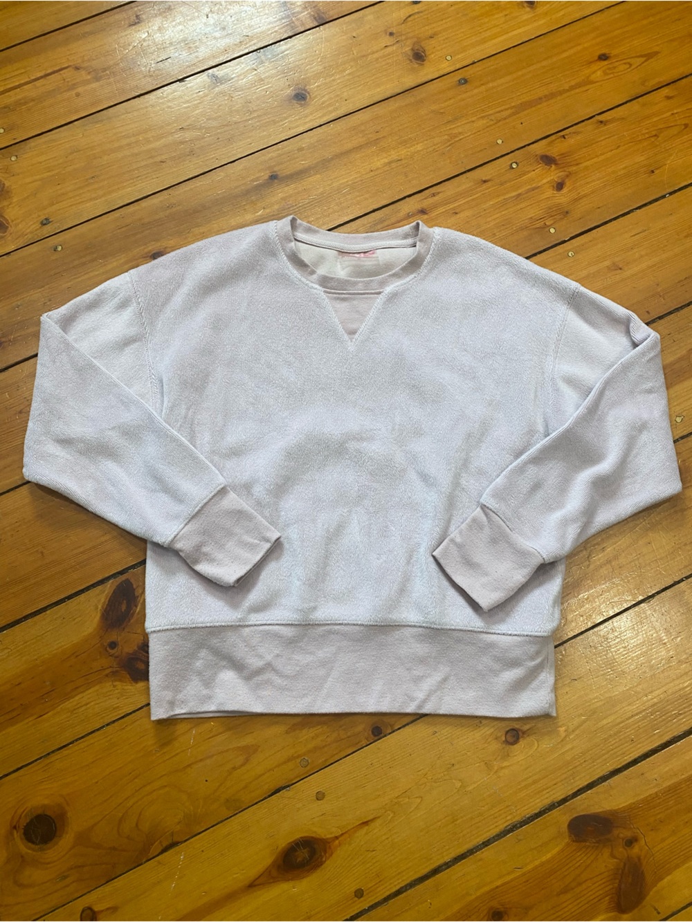 Betsey Johnson Pale Lavender Crewneck sweatshirt/Sweater - medium